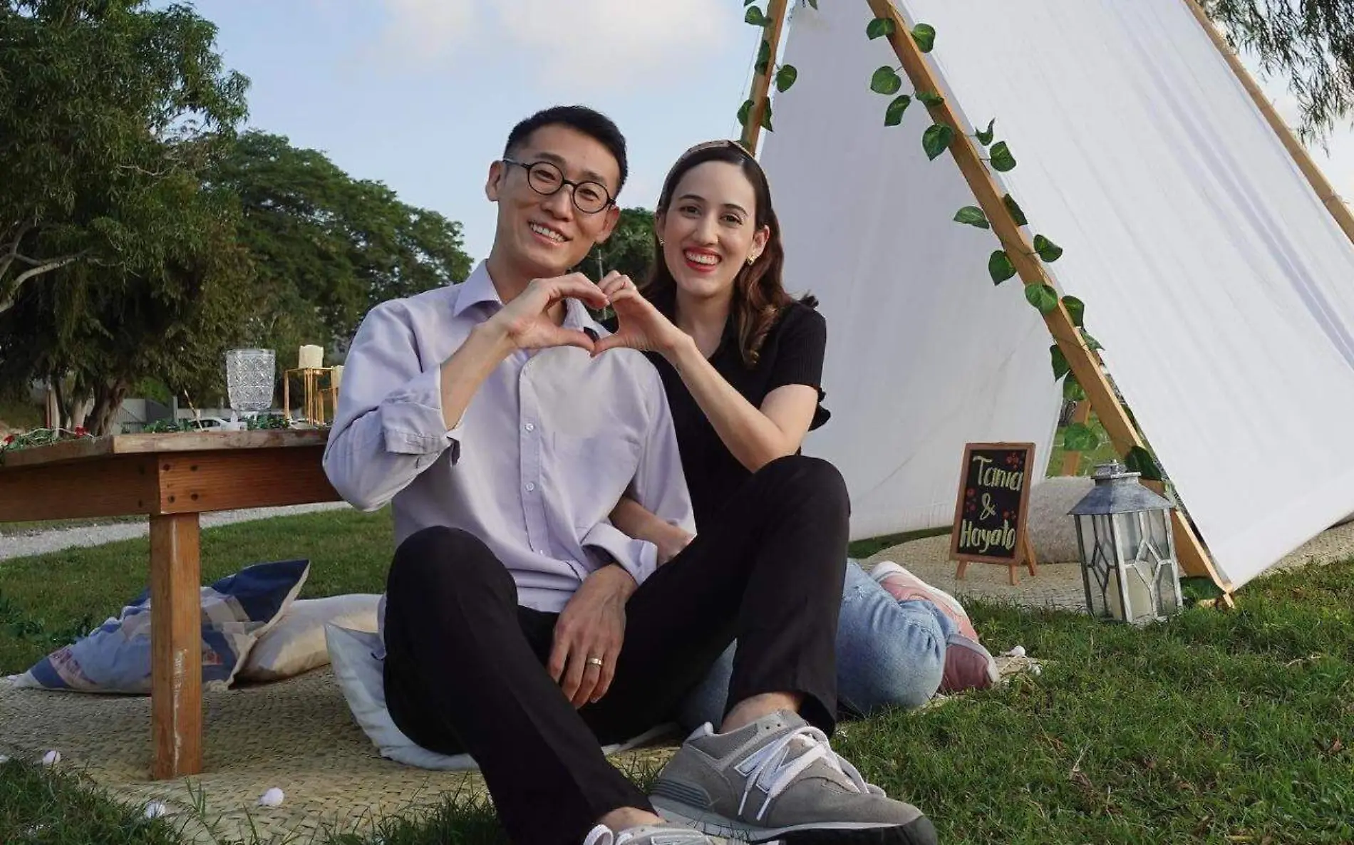 Tania Chan celebró con Hayato su aniversario de bodas en Tampico Facebook @hellotaniachan